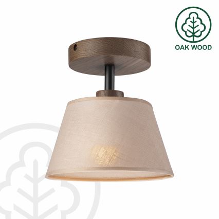 Brilagi - Surface-mounted chandelier ANTHONY 1xE14/60W/230V oak walnut/beige