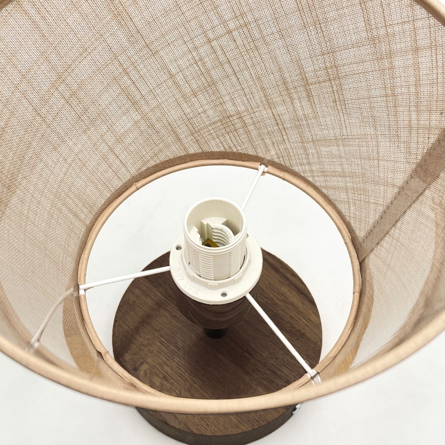 Brilagi - Surface-mounted chandelier ANTHONY 1xE14/60W/230V oak walnut/beige