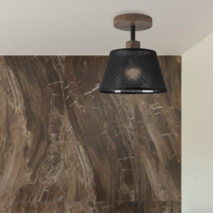 Brilagi - Surface-mounted chandelier ANTHONY 1xE14/60W/230V oak walnut/black