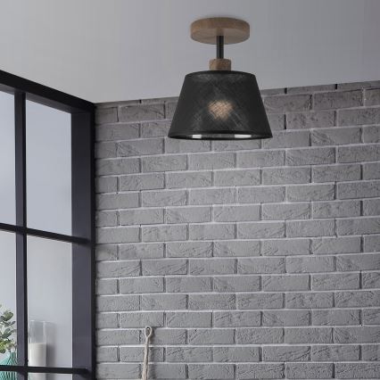 Brilagi - Surface-mounted chandelier ANTHONY 1xE14/60W/230V oak walnut/black
