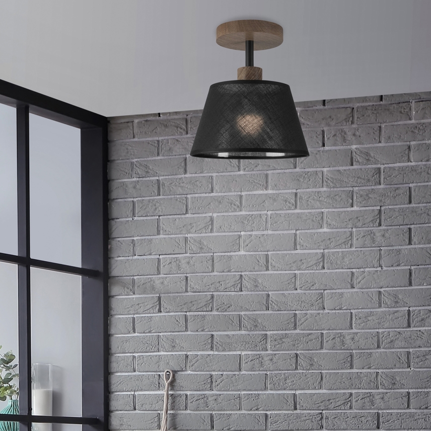 Brilagi - Surface-mounted chandelier ANTHONY 1xE14/60W/230V oak walnut/black