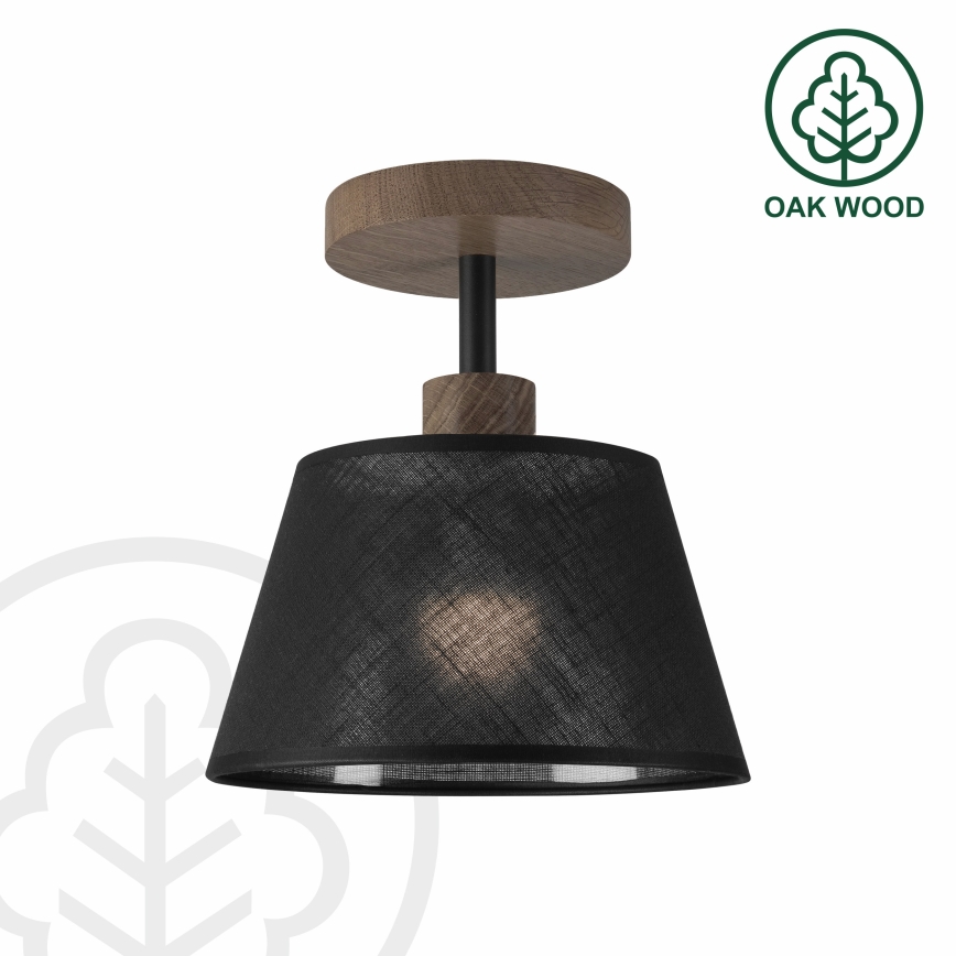 Brilagi - Surface-mounted chandelier ANTHONY 1xE14/60W/230V oak walnut/black