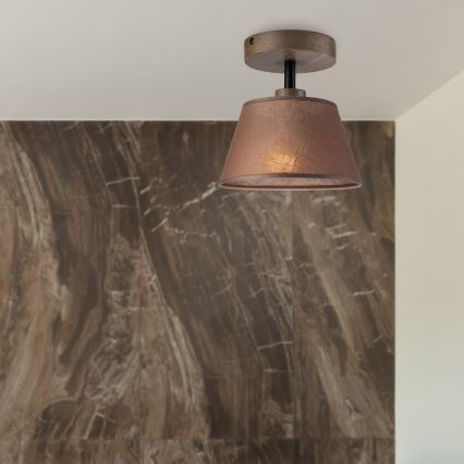 Brilagi - Surface-mounted chandelier ANTHONY 1xE14/60W/230V oak walnut/brown