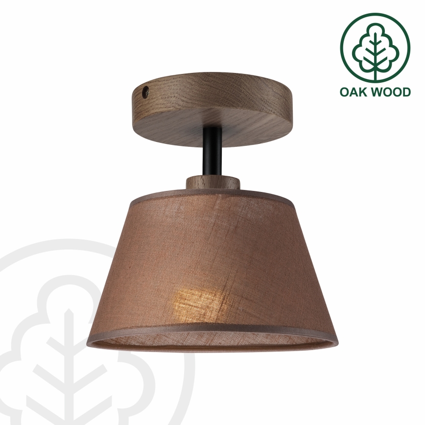 Brilagi - Surface-mounted chandelier ANTHONY 1xE14/60W/230V oak walnut/brown