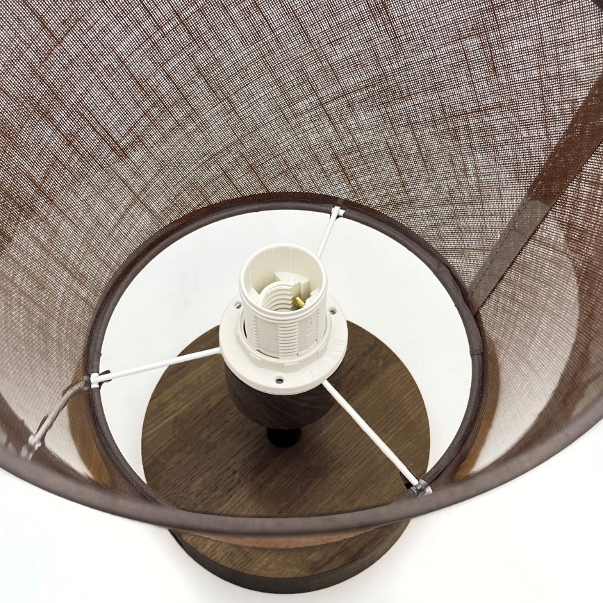 Brilagi - Surface-mounted chandelier ANTHONY 1xE14/60W/230V oak walnut/brown