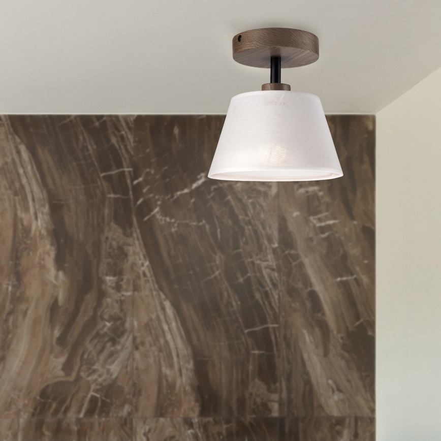 Brilagi - Surface-mounted chandelier ANTHONY 1xE14/60W/230V oak walnut/white