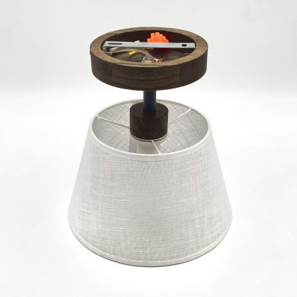 Brilagi - Surface-mounted chandelier ANTHONY 1xE14/60W/230V oak walnut/white