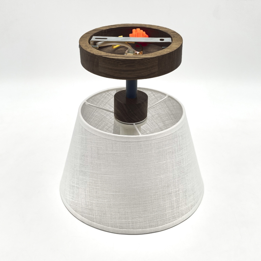 Brilagi - Surface-mounted chandelier ANTHONY 1xE14/60W/230V oak walnut/white