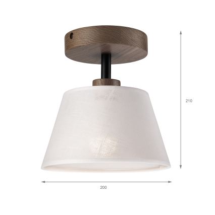 Brilagi - Surface-mounted chandelier ANTHONY 1xE14/60W/230V oak walnut/white