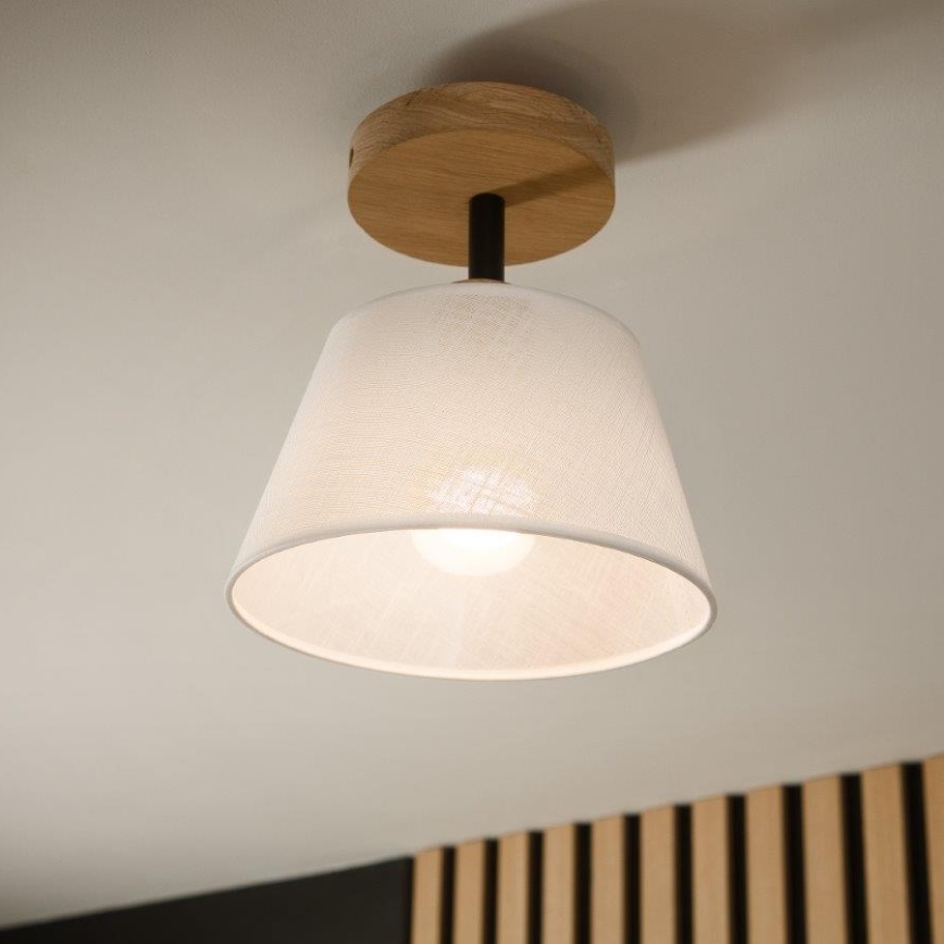 Brilagi - Surface-mounted chandelier ANTHONY 1xE14/60W/230V oak/white