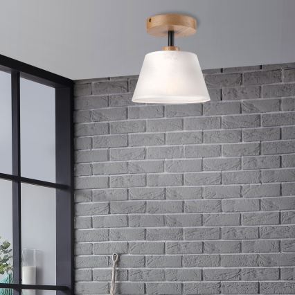 Brilagi - Surface-mounted chandelier ANTHONY 1xE14/60W/230V oak/white