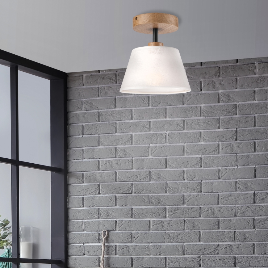 Brilagi - Surface-mounted chandelier ANTHONY 1xE14/60W/230V oak/white