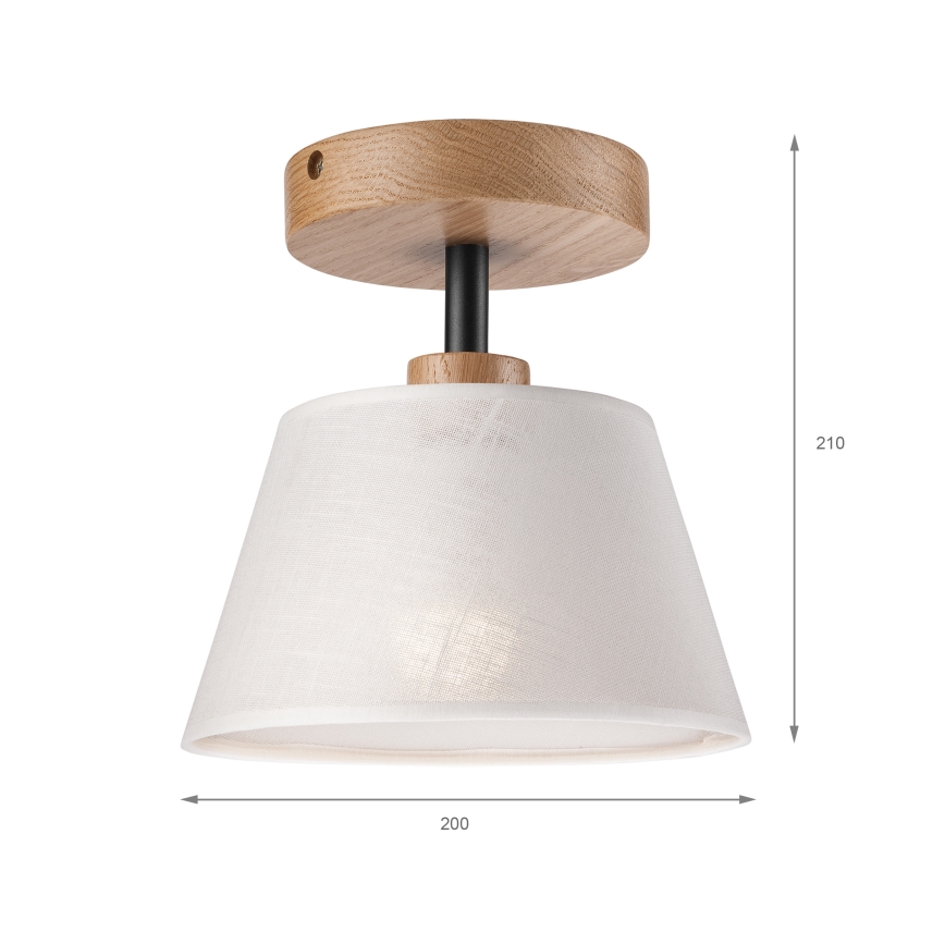 Brilagi - Surface-mounted chandelier ANTHONY 1xE14/60W/230V oak/white