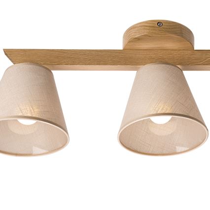 Brilagi - Surface-mounted chandelier ANTHONY 3xE14/40W/230V oak/beige