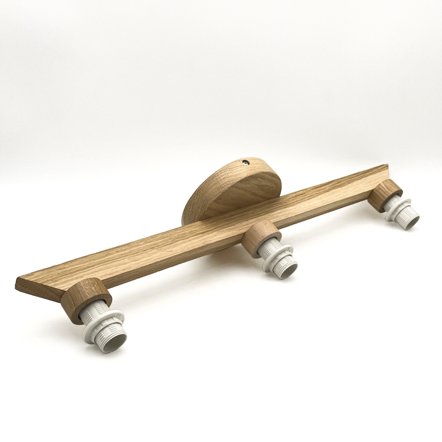Brilagi - Surface-mounted chandelier ANTHONY 3xE14/40W/230V oak/beige