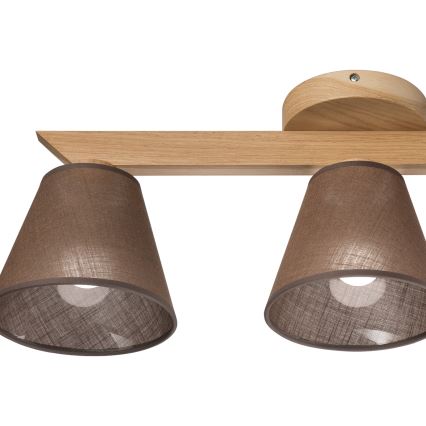 Brilagi - Surface-mounted chandelier ANTHONY 3xE14/40W/230V oak/brown