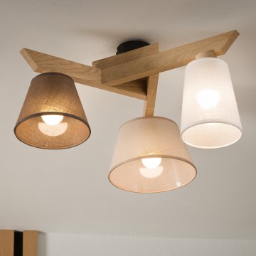 Brilagi - Surface-mounted chandelier ANTHONY 3xE14/40W/230V oak