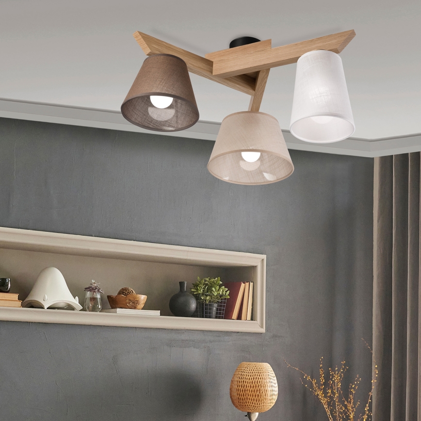 Brilagi - Surface-mounted chandelier ANTHONY 3xE14/40W/230V oak