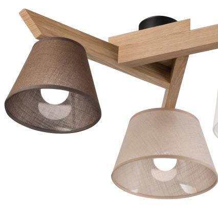 Brilagi - Surface-mounted chandelier ANTHONY 3xE14/40W/230V oak