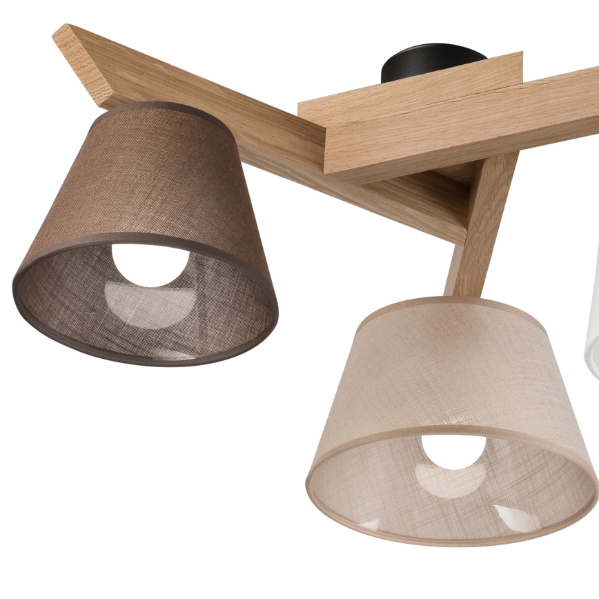 Brilagi - Surface-mounted chandelier ANTHONY 3xE14/40W/230V oak