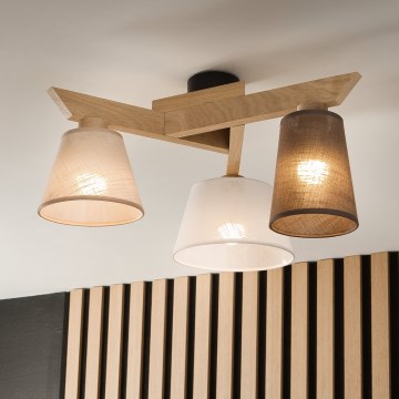 Brilagi - Surface-mounted chandelier ANTHONY 3xE14/40W/230V oak