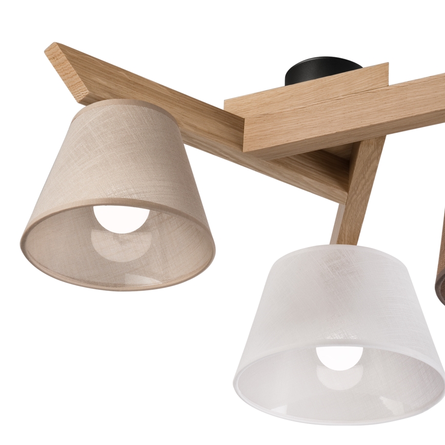 Brilagi - Surface-mounted chandelier ANTHONY 3xE14/40W/230V oak