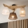 Brilagi - Surface-mounted chandelier ANTHONY 3xE14/40W/230V oak