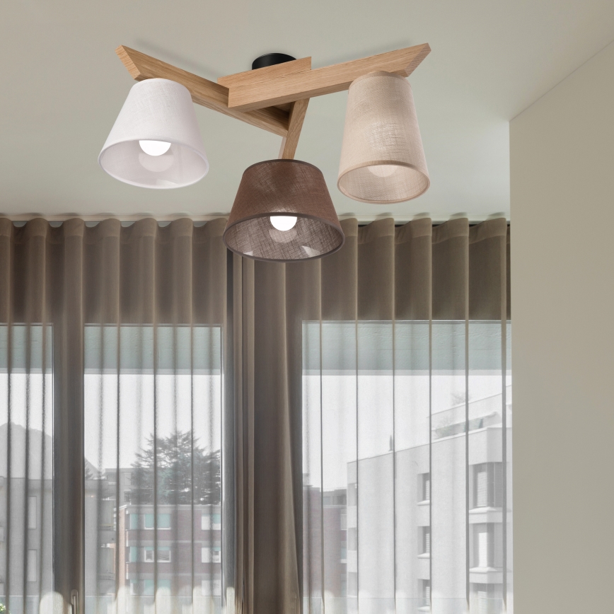 Brilagi - Surface-mounted chandelier ANTHONY 3xE14/40W/230V oak