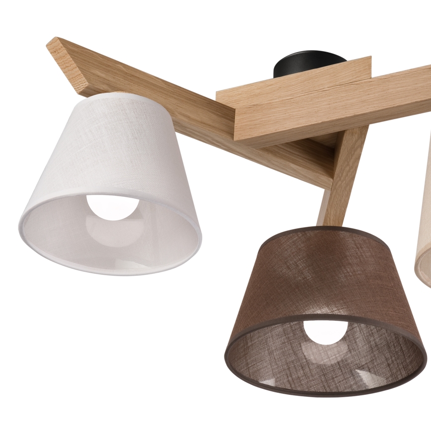 Brilagi - Surface-mounted chandelier ANTHONY 3xE14/40W/230V oak