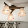 Brilagi - Surface-mounted chandelier ANTHONY 3xE14/40W/230V oak walnut/beige