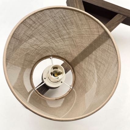 Brilagi - Surface-mounted chandelier ANTHONY 3xE14/40W/230V oak walnut/beige