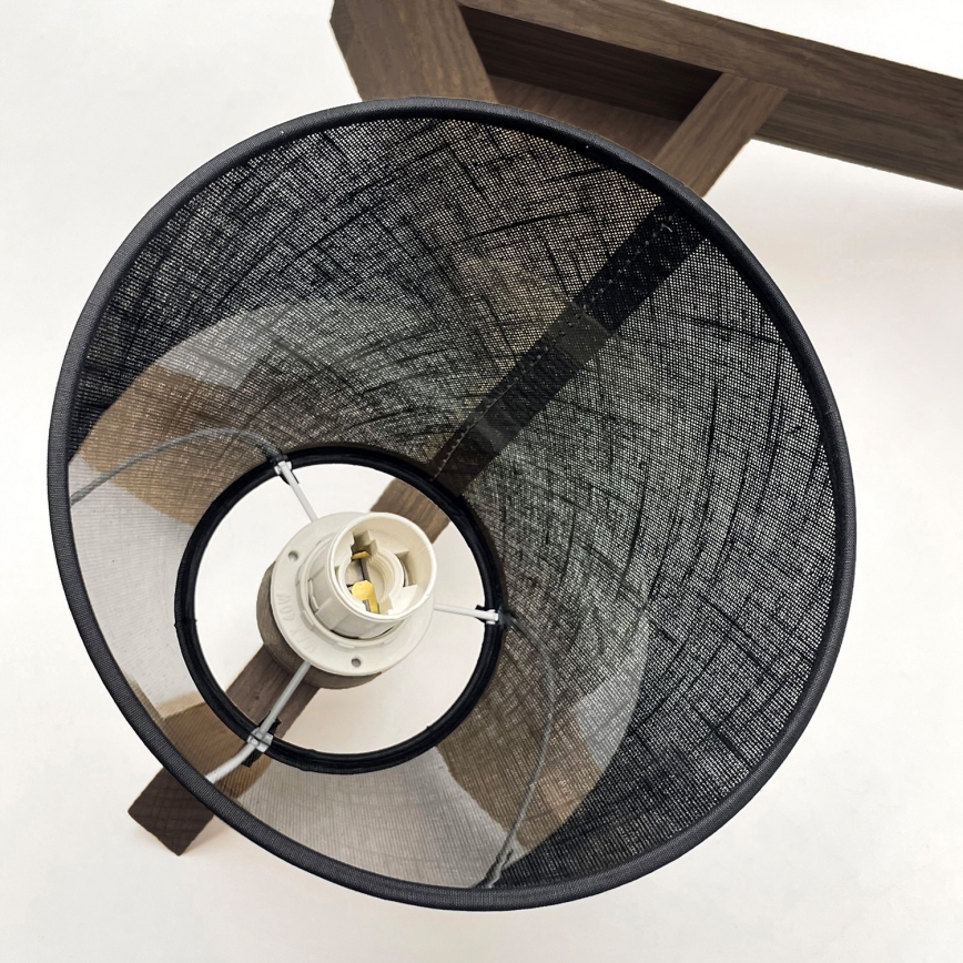 Brilagi - Surface-mounted chandelier ANTHONY 3xE14/40W/230V oak walnut/black