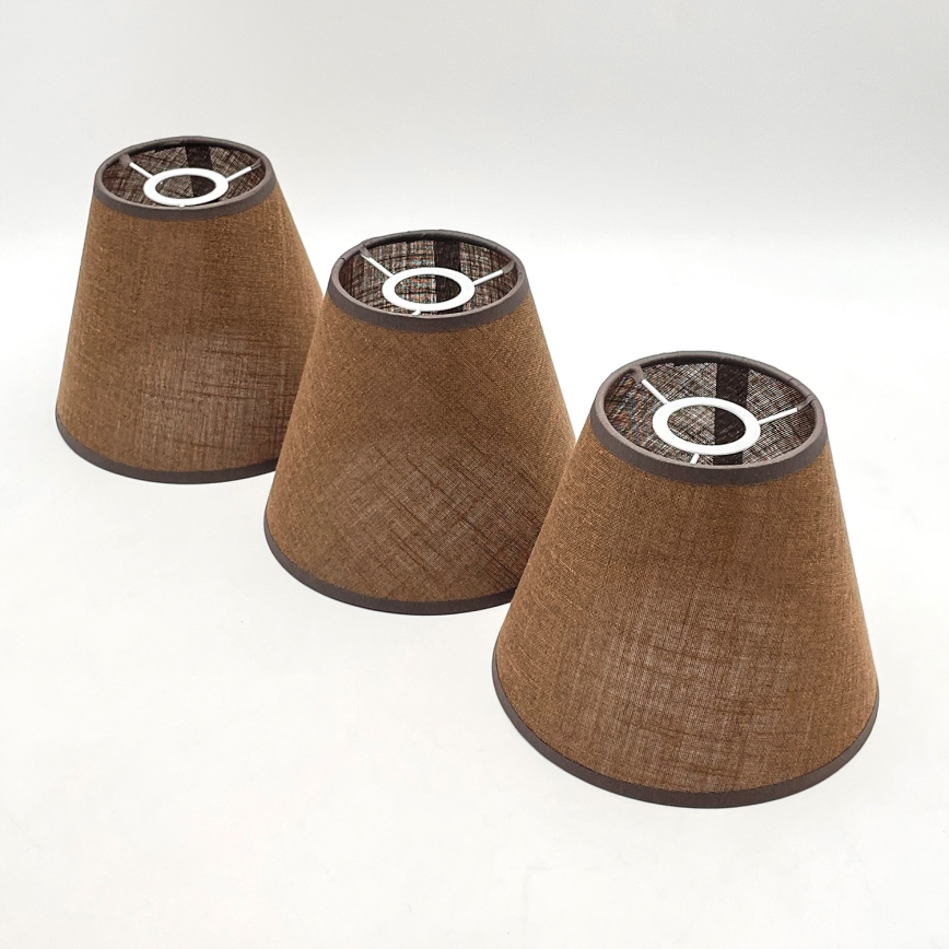 Brilagi - Surface-mounted chandelier ANTHONY 3xE14/40W/230V oak walnut/brown