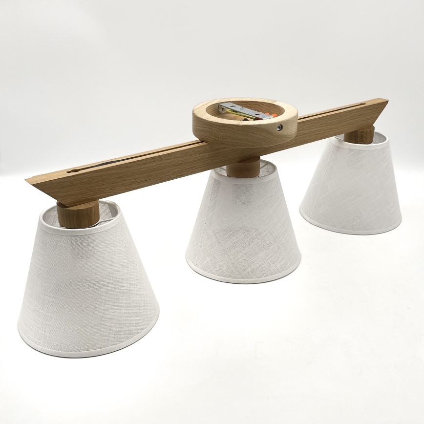 Brilagi - Surface-mounted chandelier ANTHONY 3xE14/40W/230V oak/white