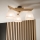 Brilagi - Surface-mounted chandelier ANTHONY 3xE14/40W/230V oak/white