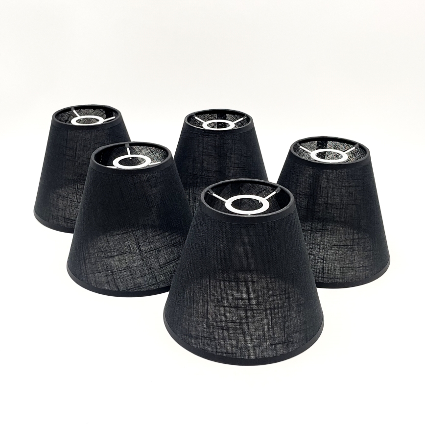 Brilagi - Surface-mounted chandelier ANTHONY 5xE14/40W/230V oak walnut/black