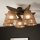 Brilagi - Surface-mounted chandelier ANTHONY 5xE14/40W/230V oak walnut/brown