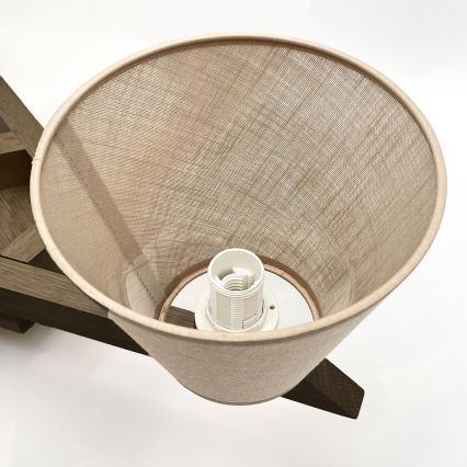 Brilagi - Surface-mounted chandelier ANTHONY 5xE14/40W/230V oak walnut