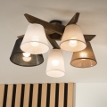 Brilagi - Surface-mounted chandelier ANTHONY 5xE14/40W/230V oak walnut