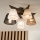 Brilagi - Surface-mounted chandelier ANTHONY 5xE14/40W/230V oak walnut