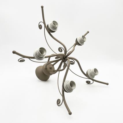 Brilagi - Surface-mounted chandelier ANTICO MODERN 5xE27/60W/230V beige