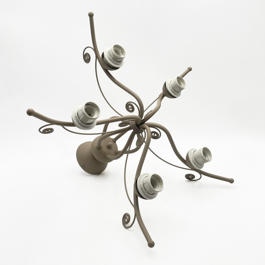 Brilagi - Surface-mounted chandelier ANTICO MODERN 5xE27/60W/230V beige