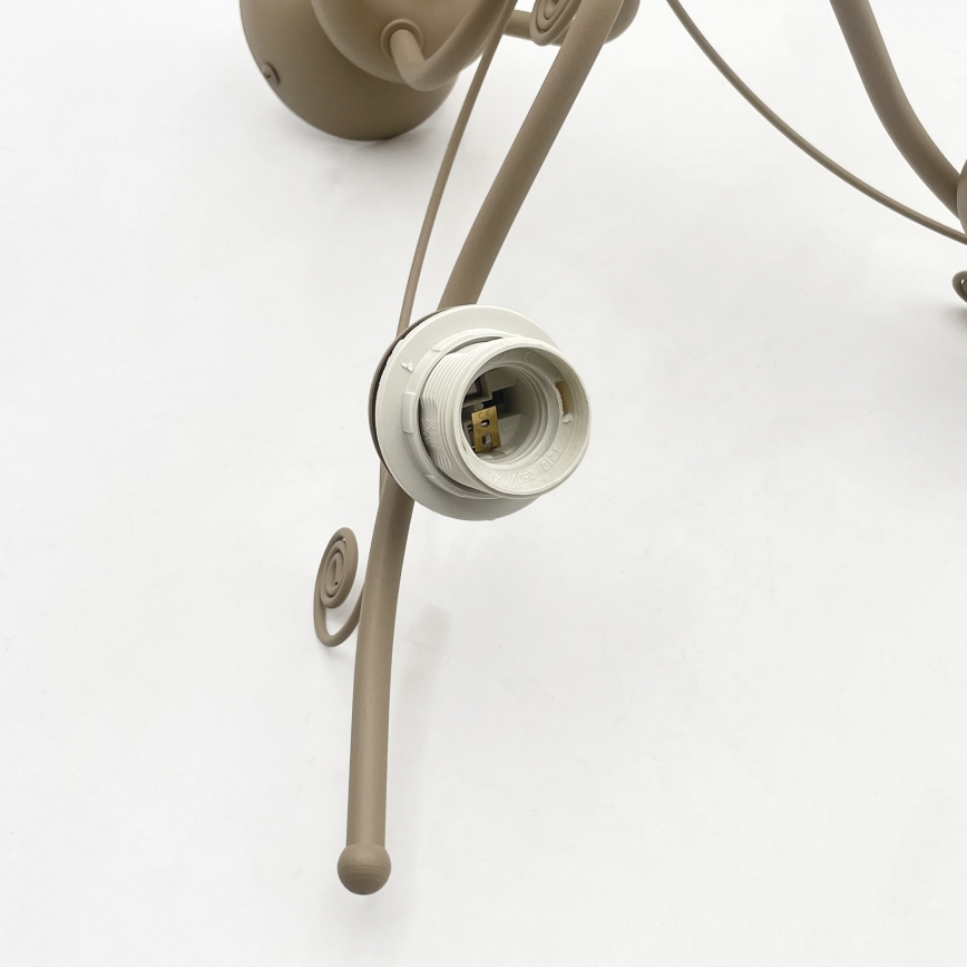 Brilagi - Surface-mounted chandelier ANTICO MODERN 5xE27/60W/230V beige