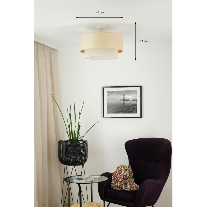Brilagi - Surface-mounted chandelier ARIZONA BOHO 1xE27/15W/230V d. 45 cm beige