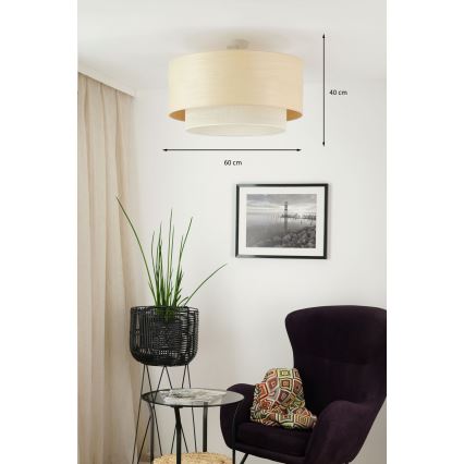 Brilagi - Surface-mounted chandelier ARIZONA BOHO 1xE27/15W/230V d. 60 cm beige