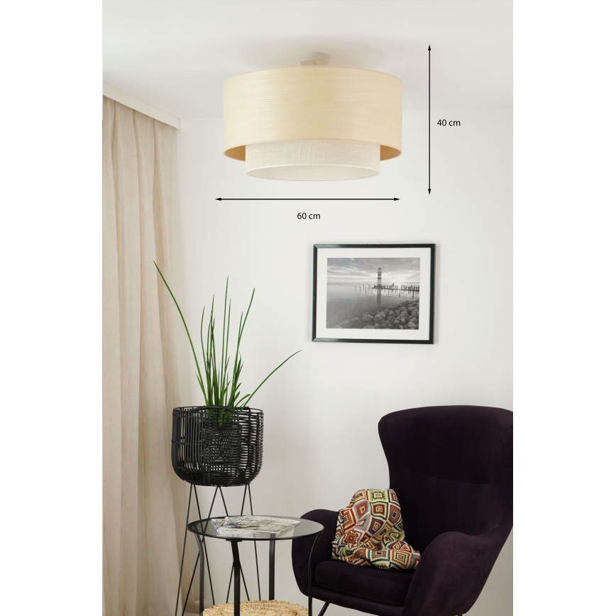 Brilagi - Surface-mounted chandelier ARIZONA BOHO 1xE27/15W/230V d. 60 cm beige