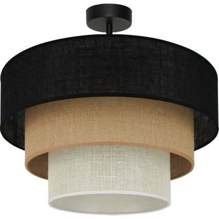 Brilagi - Surface-mounted chandelier ASPEN LUNETA 1xE27/15W/230V d. 45 cm black/beige/creamy
