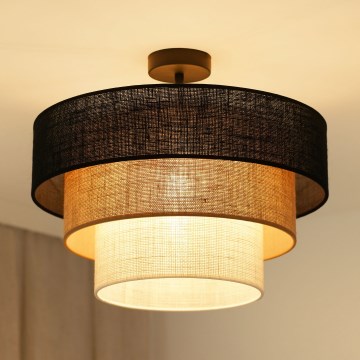 Brilagi - Surface-mounted chandelier ASPEN LUNETA 1xE27/15W/230V d. 45 cm black/beige/creamy
