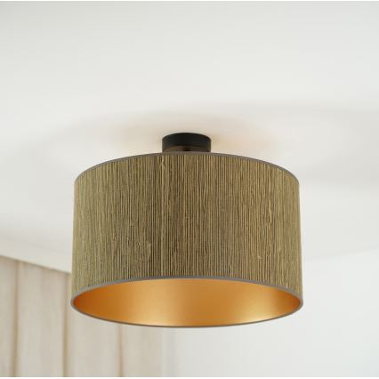 Brilagi - Surface-mounted chandelier BOSTON ROLLER 1xE27/15W/230V d. 45 cm straw brown/gold