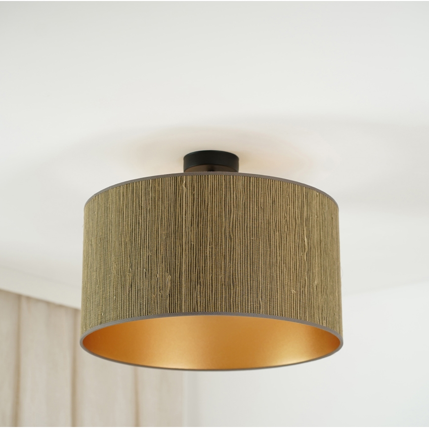 Brilagi - Surface-mounted chandelier BOSTON ROLLER 1xE27/15W/230V d. 45 cm straw brown/gold